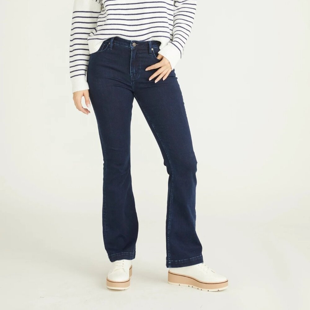 New Vigoss Jagger Dark Wash Mid Rise Flare Jeans P5630